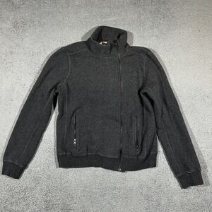 Marine Layer Women's Small Gray Cotton Asymmetrical Full Zipper Jacket #2105